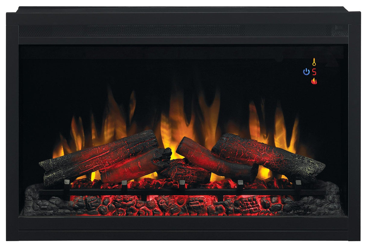 36" Traditional Built in Electric Fireplace Insert