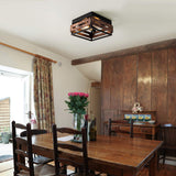 2-Light Farmhouse Flush Mount Ceiling Light