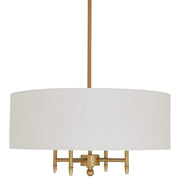 Contemporary Pendant Chandelier with White Shade