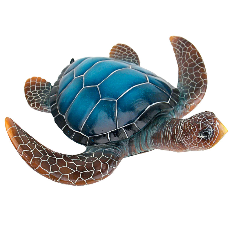 Blue Sea Turtle Statue: Large