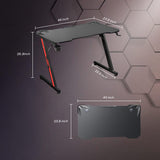 Gaming Desk, Computer and Gaming Table Z Shaped for Pc, Workstation