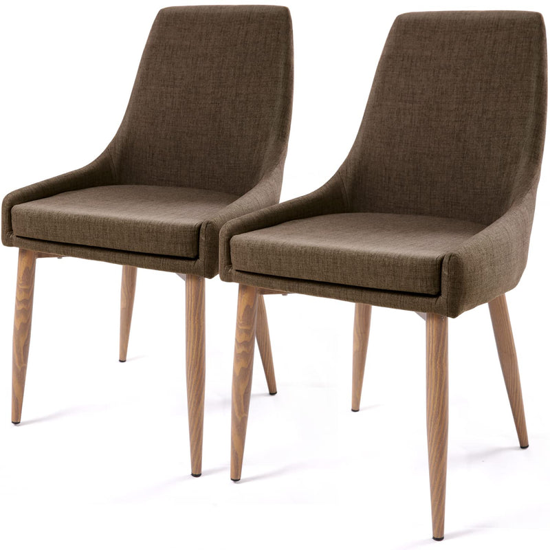 Dining Chairs Set of 2, Fabric Kitchen & Dining Room Chairs