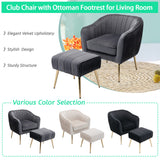 Velvet Modern Tub Barrel Arm Chair Upholstered Tufted Sofa Chair