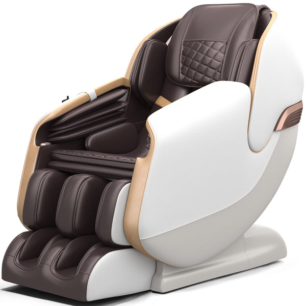 Massage Chair, Full Body Zero Gravity SL Track Shiatsu Massage Recliner Chair with Shortcut Key Body Scan Heat Foot Roller