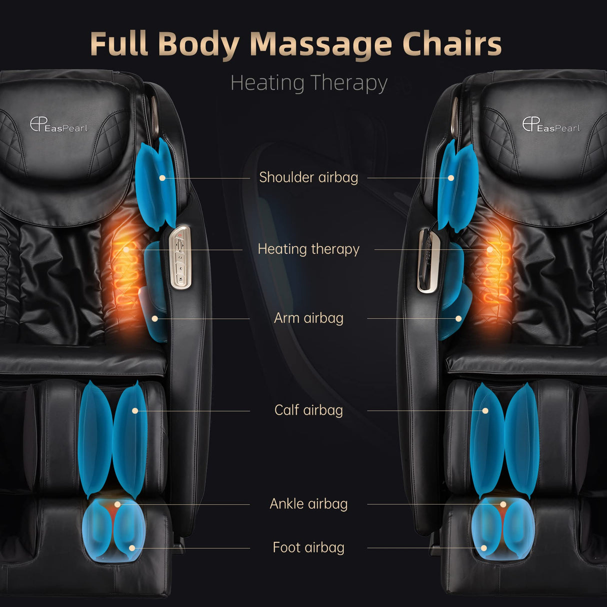 Massage Chair Full Body, Zero Gravity Recliner with Anion, SL Track, Shortcut Key