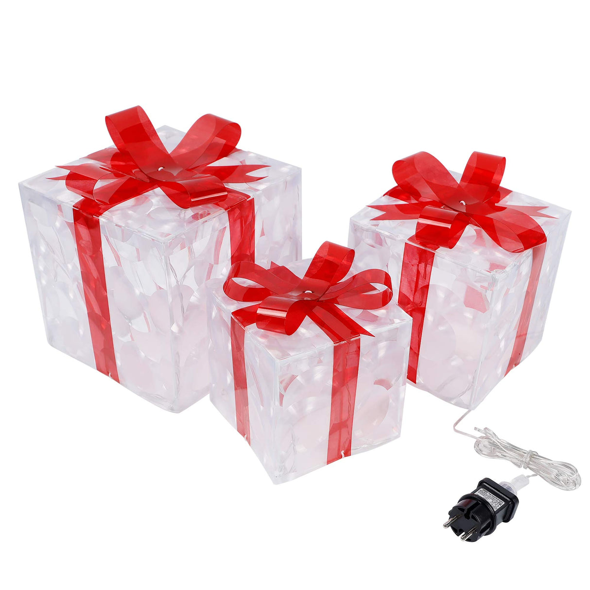 Christmas Lighted Boxes