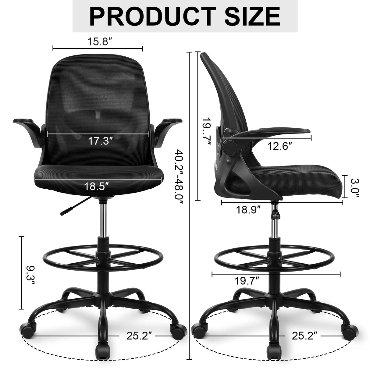 Drafting Chair Tall Office Chair