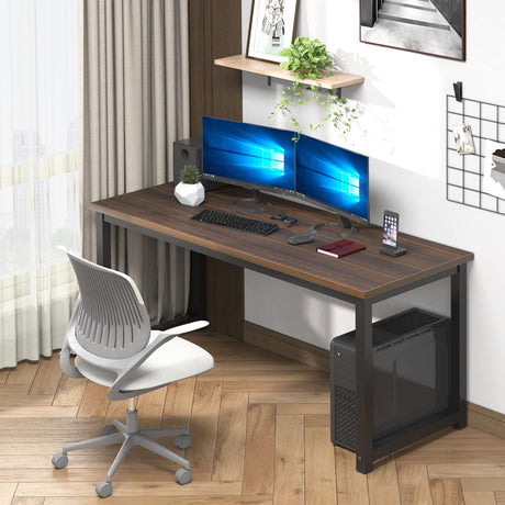 Large Office Desk for Home Office, Large 63” Computer Desk Table