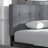 Upholstered King Size Platform Bed Frame