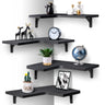 Floating Corner Shelves for Wall Décor Storage