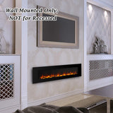 Electric Fireplace 72 Inches Wall Mounted Fireplace