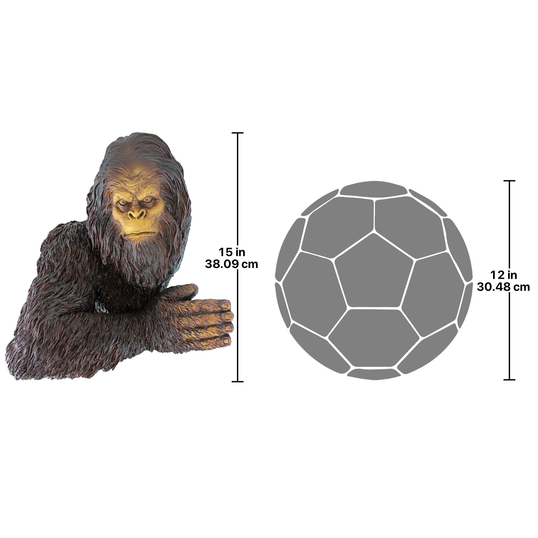DB583078 Bigfoot The Bashful Yeti Indoor/Outdoor Garden Tree Sculpture