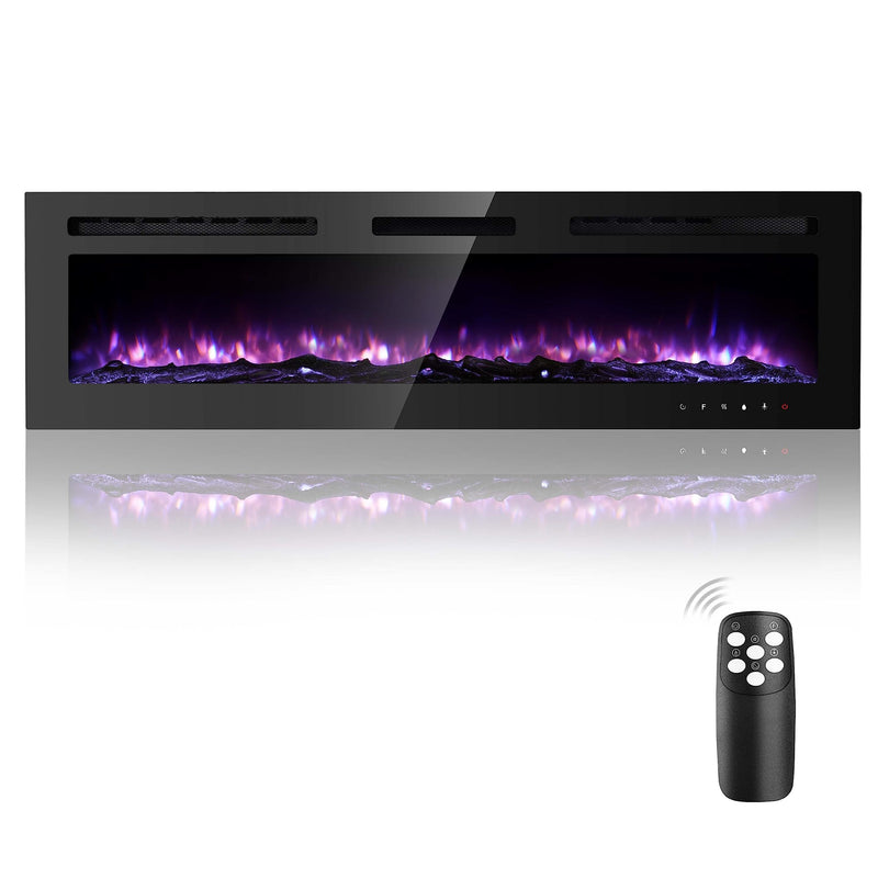 60 inch Electric Fireplace Inserts, Electric Fireplace Wall Mounted, Led Fireplace