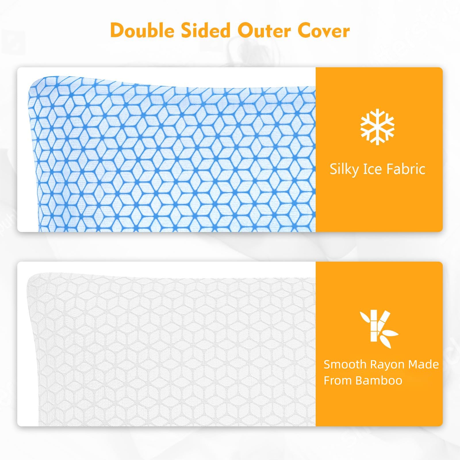 Standard Pillows Set of 2, Firm Pillows Standard Size for Bed Shredded