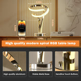 Modern Spiral RGB Table Lamp