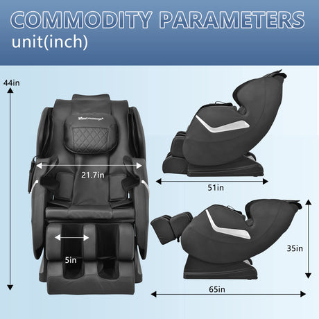 Massage Chair Zero Gravity Full Body Electric Shiatsu Massage Chair Recliner