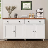 Sideboard Buffet Cabinet 55” Kitchen Buffet Storage Cabinet Coffee Bar Cabinet