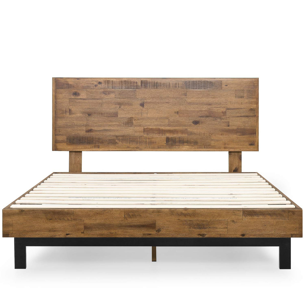 Tricia Wood Platform Bed Frame with Adjustable Headboard