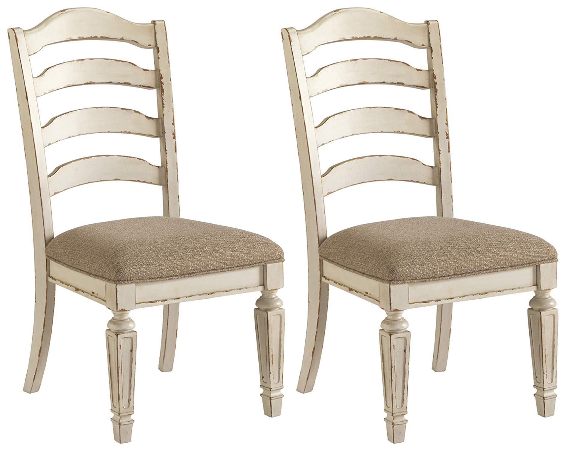 Realyn Dining Room Upholstered Chair 2 Count, Antique White