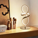 Modern Table Lamp, LED Spiral Lamp, Stepless Dimmable Bedside Lamp