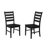 Modern Farmhouse Wood Armless Dining Room Chairs Kitchen