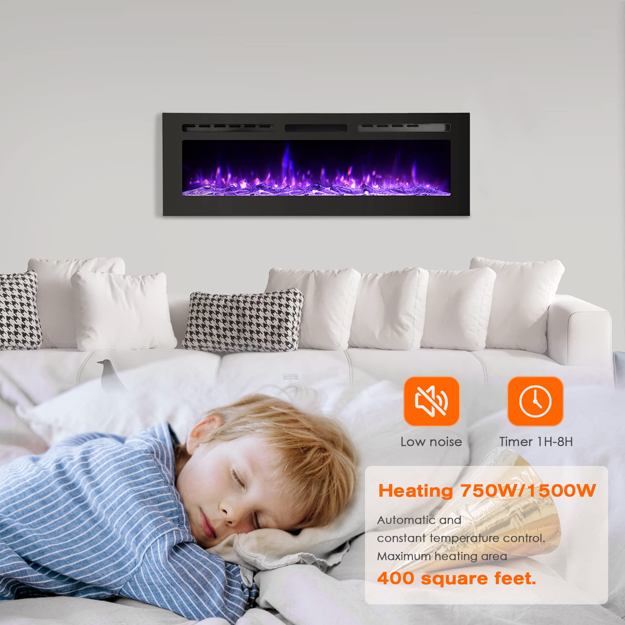 Electric Fireplace Inserts 50 inch Electric Fireplace
