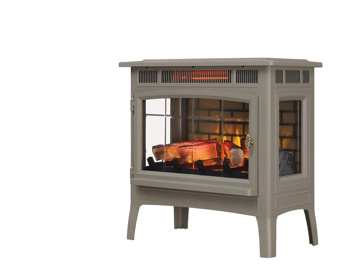 Electric Infrared Quartz Fireplace Stove with 3D Flame Effect