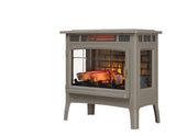 Electric Infrared Quartz Fireplace Stove with 3D Flame Effect