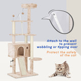 64in Large Cat Tree Cat Tower for Indoor Cats