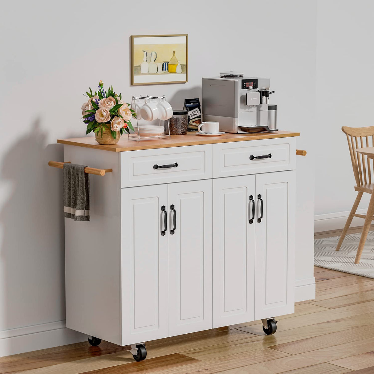 Kitchen Islands, Kitchen Island with Storage Rolling Kitchen Carts