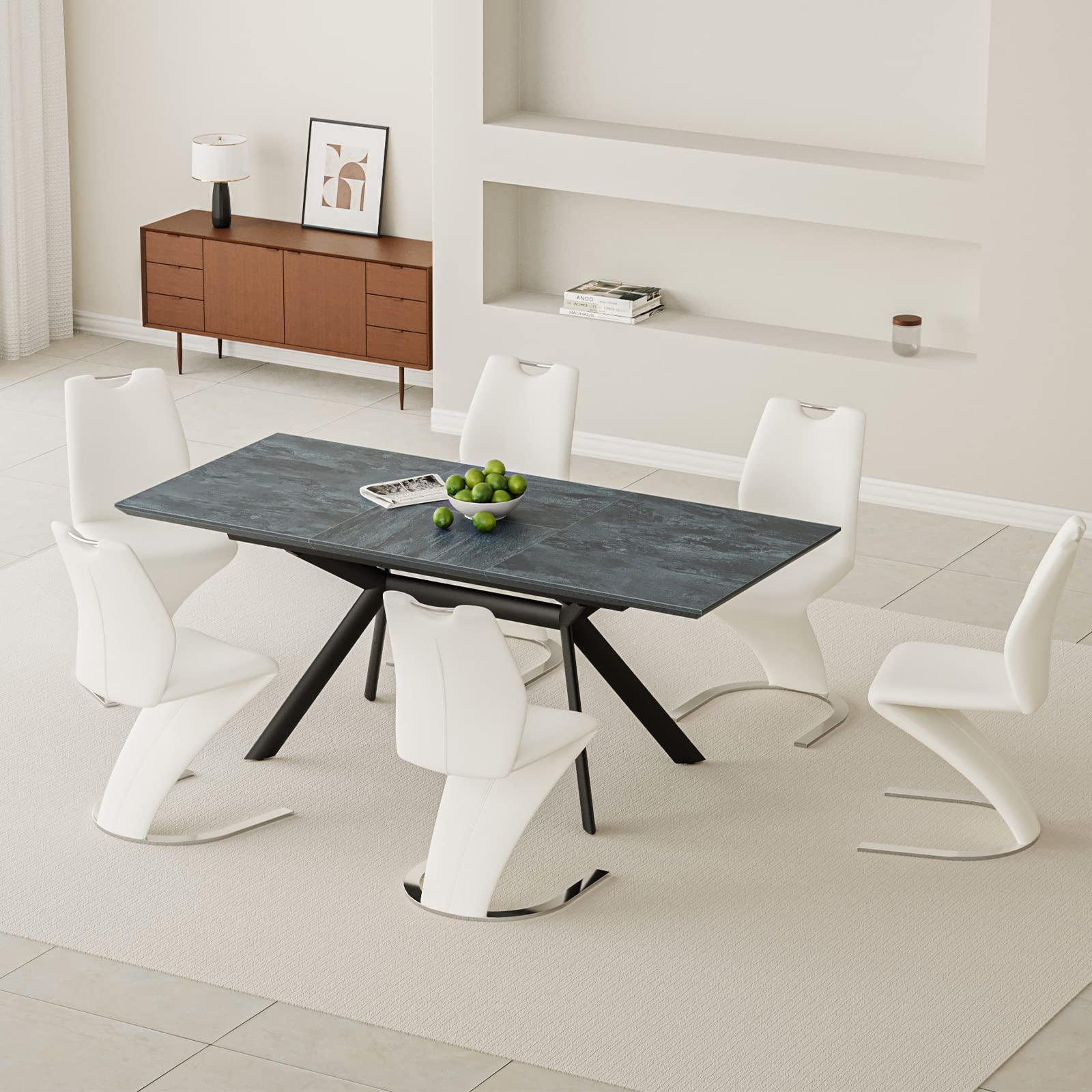71" Extendable Dining Table Set