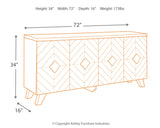 Robin Ridge Modern Wood Accent Cabinet or TV Stand, Brown & Black