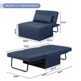 Sofa Bed Ottoman Bed Chair 4 in 1 Multi-Function Folding Sleeper