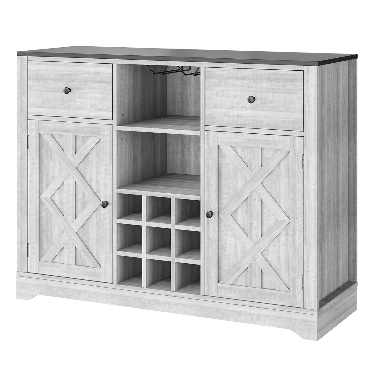 Buffet Sideboard Bar Cabinet with Storage, Removable Wine Racks