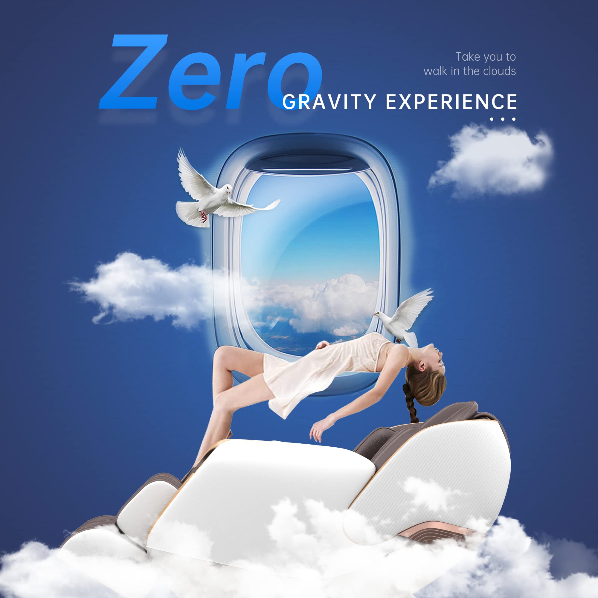 ZenTrak SL-Track Massage Chair – Zero Gravity, Bluetooth, Heat & Foot Rollers