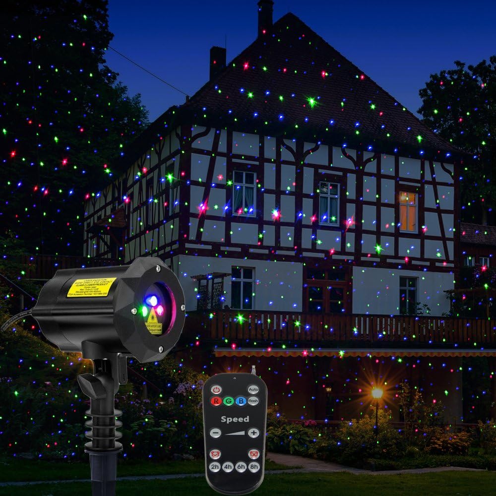 Outdoor Laser Lights Waterproof Christmas Projector with Security Lock