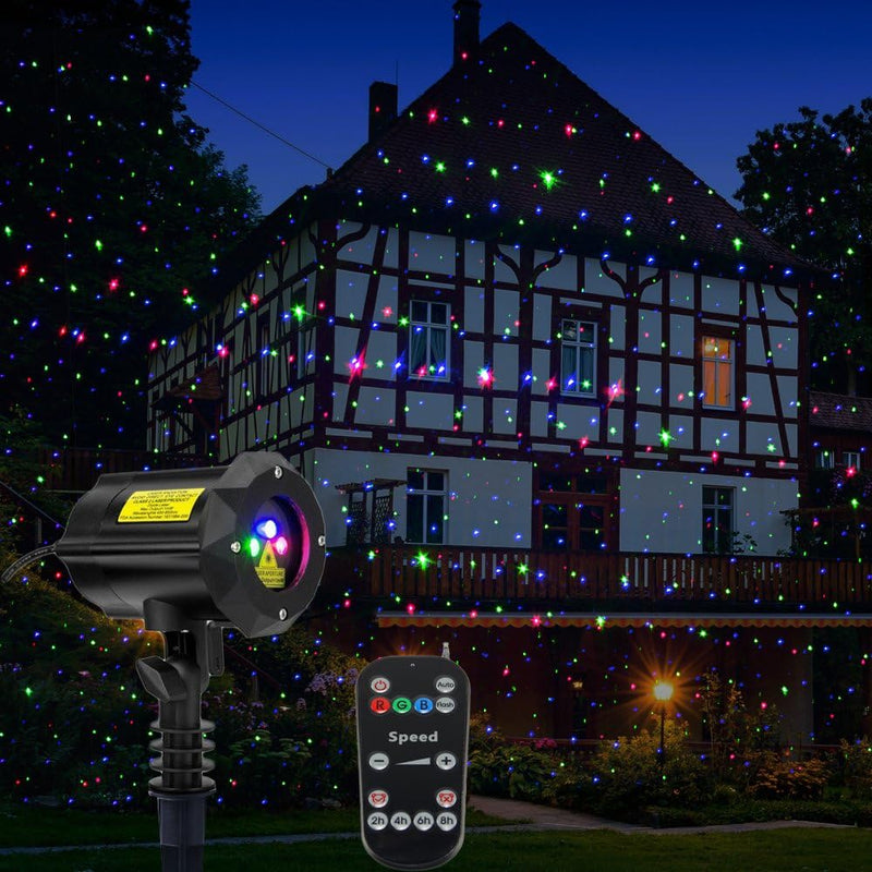 Outdoor Garden Laser Lights Waterproof Christmas Projector Lighting with Security Lock