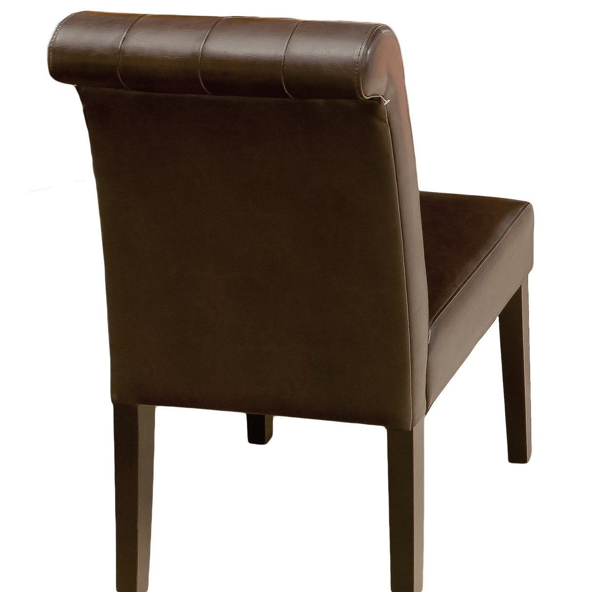 Palermo Leather Tufted Dining Chairs, Brown(pack of 2)