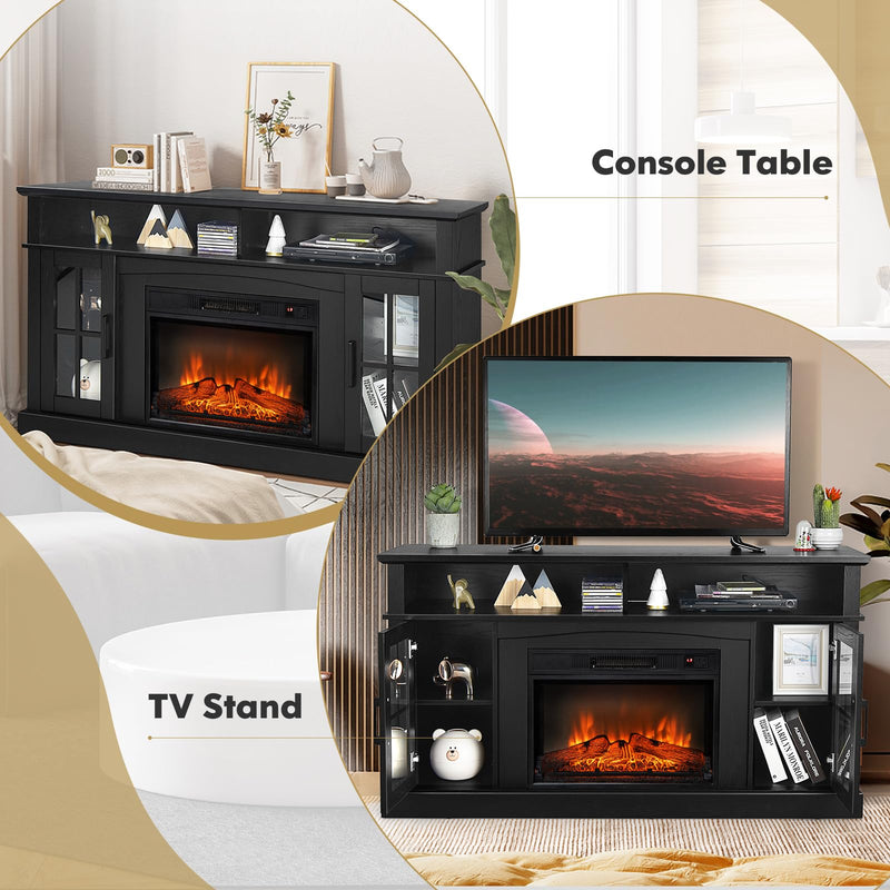 Electric Fireplace TV Stand for TVs Up to 65 Inches