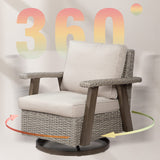 Patio Chair - Outdoor 360° Rocker Swivel Chair