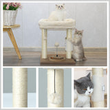 Cat Tree Scratching Post,Small Cat Tower with Perch Bed