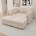 110" Oversized 6 Seaters Modular Storage Sectional Sofa Couch for Home Apartment Office Living Room