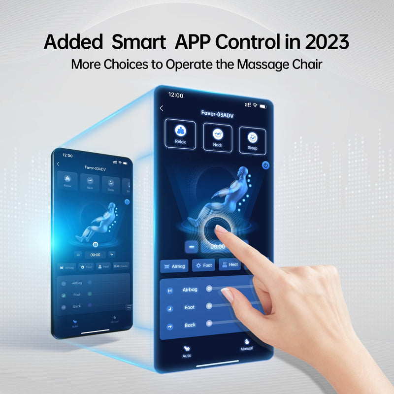 2023 Massage Chair of Dual-core S Track, Full Body Massage Recliner of Zero Gravity with APP Control
