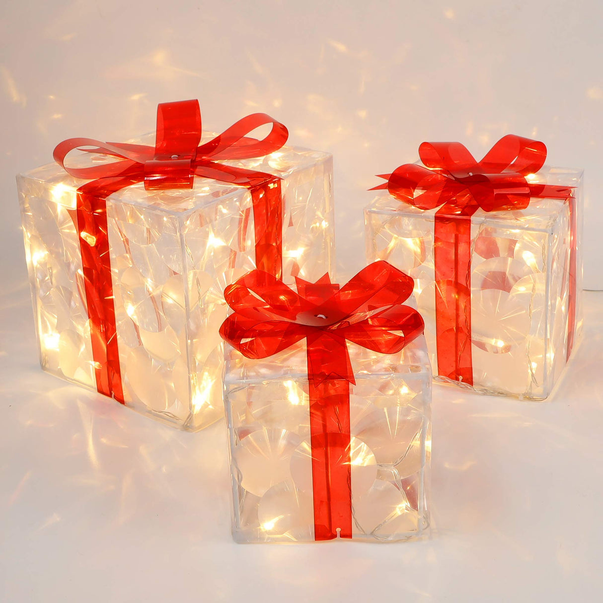 Christmas Lighted Boxes