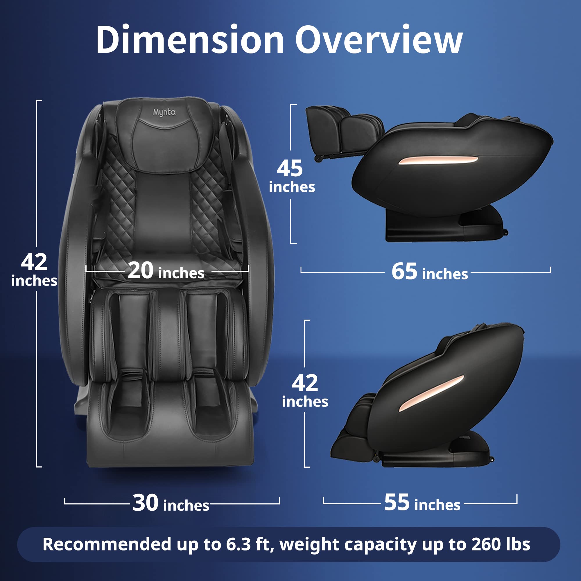 VitaStretch 3D SL-Track Massage Chair – Zero Gravity, Thai Stretch, 7 Auto Modes