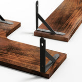 Floating Corner Shelves for Wall Décor Storage, Wall Shelves Set of 4