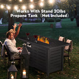 43'' Propane Fire Pit,50,000 BTU Outdoor Fireplace  Backyard Garden