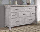 Brashland Farmhouse 7 Drawer Dresser with Dovetail Construction