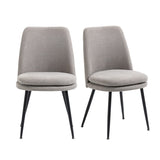 Modern Upholstered Dining Chairs Set of 2 with Seat Cushion