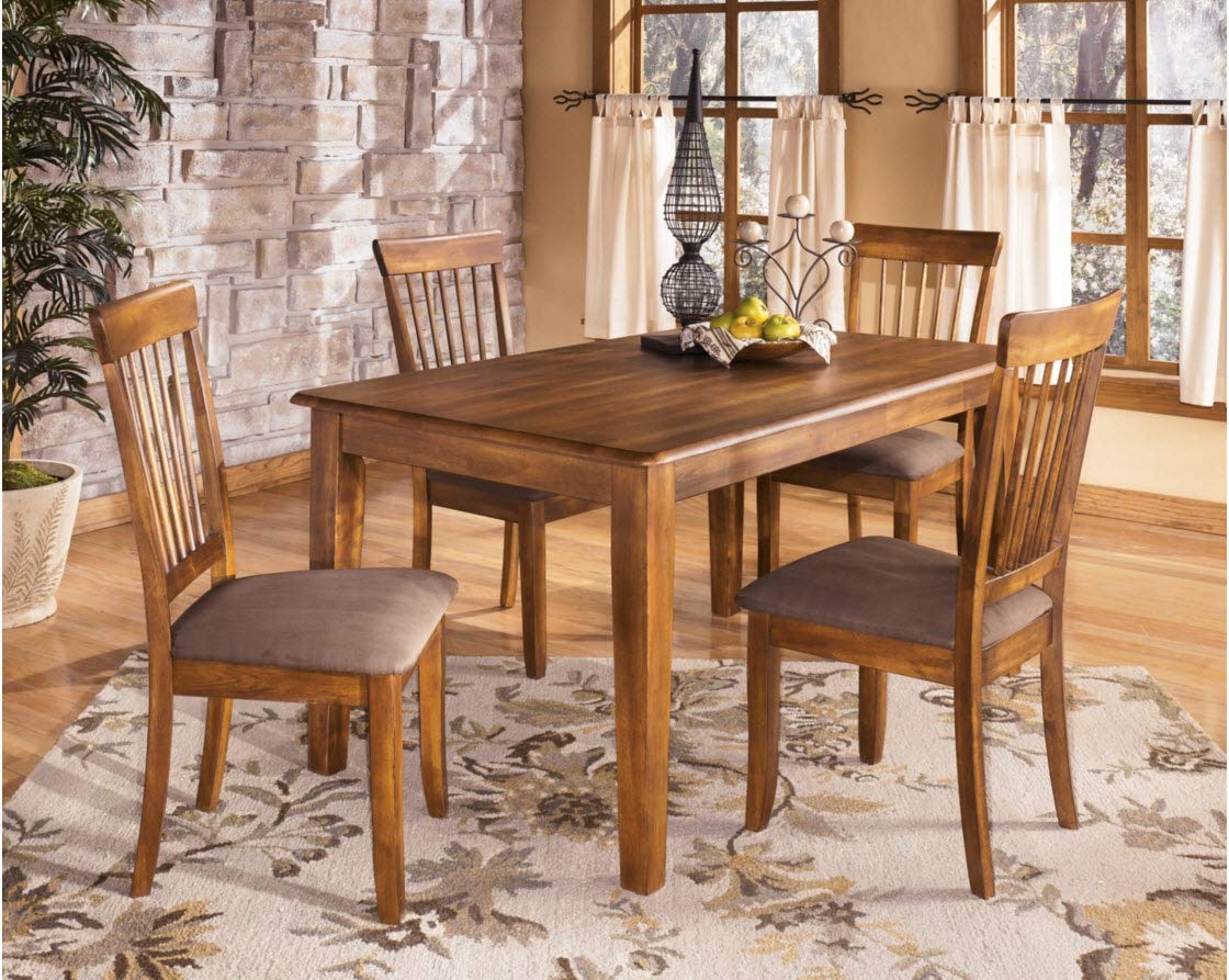 Berringer 18" Rustic Dining Chair with Cushions, 2 Count, Brown